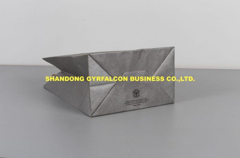 Hot Sale Customized Logo Printed Kraft Paper Shopping Carrier Bag