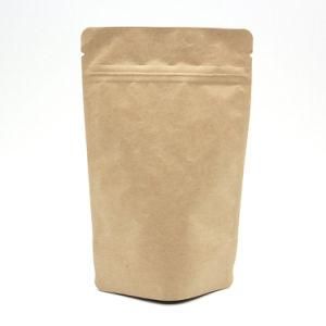 Stnad up Brown Kraft Paper Bag for Nut, Cholocate, Snack, Dry Fruit, Tea, Powder, Coffee Beans