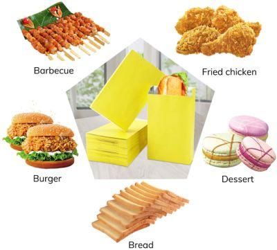 Kebab Packaging Bag Kraft Paper Bags Lined Aluminum Foil