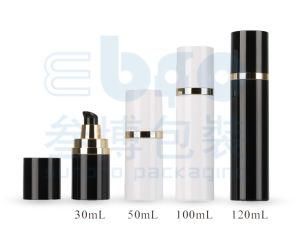 30ml/50ml Gold Plating Lotion Pump Plastic as Cosmetic Packaging Airless Bottle