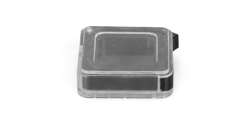 Customized Wholesale 1 Hole Black Plastic Empty Eyeshadow Palette Cosmetic Beauty Case for Packaging
