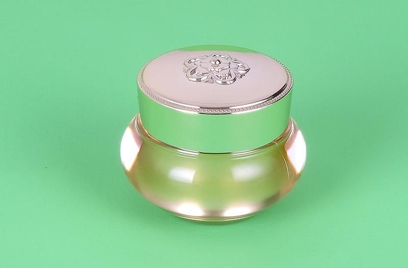 5g 10g Luxury Design Empty Plastic Jar for Lip Balm Cosmetic Packaging with Gold Cap