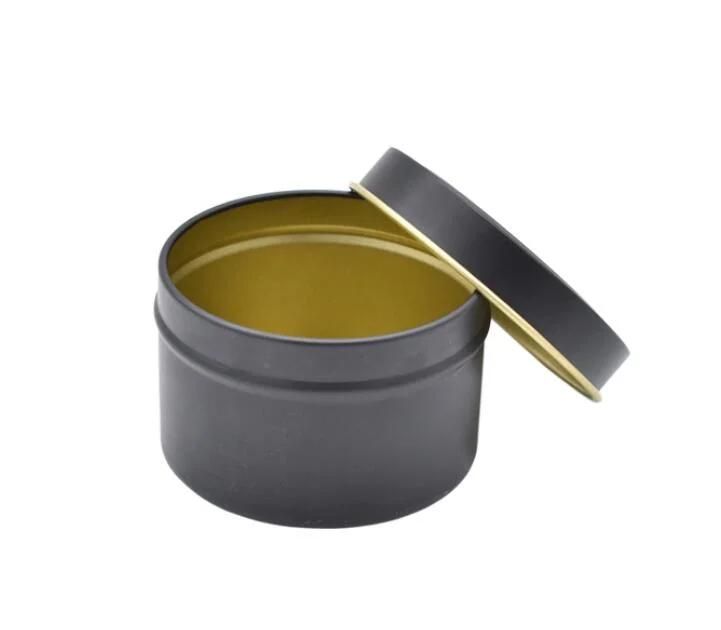 4/8 Oz Black Tinplate Cans for Candle