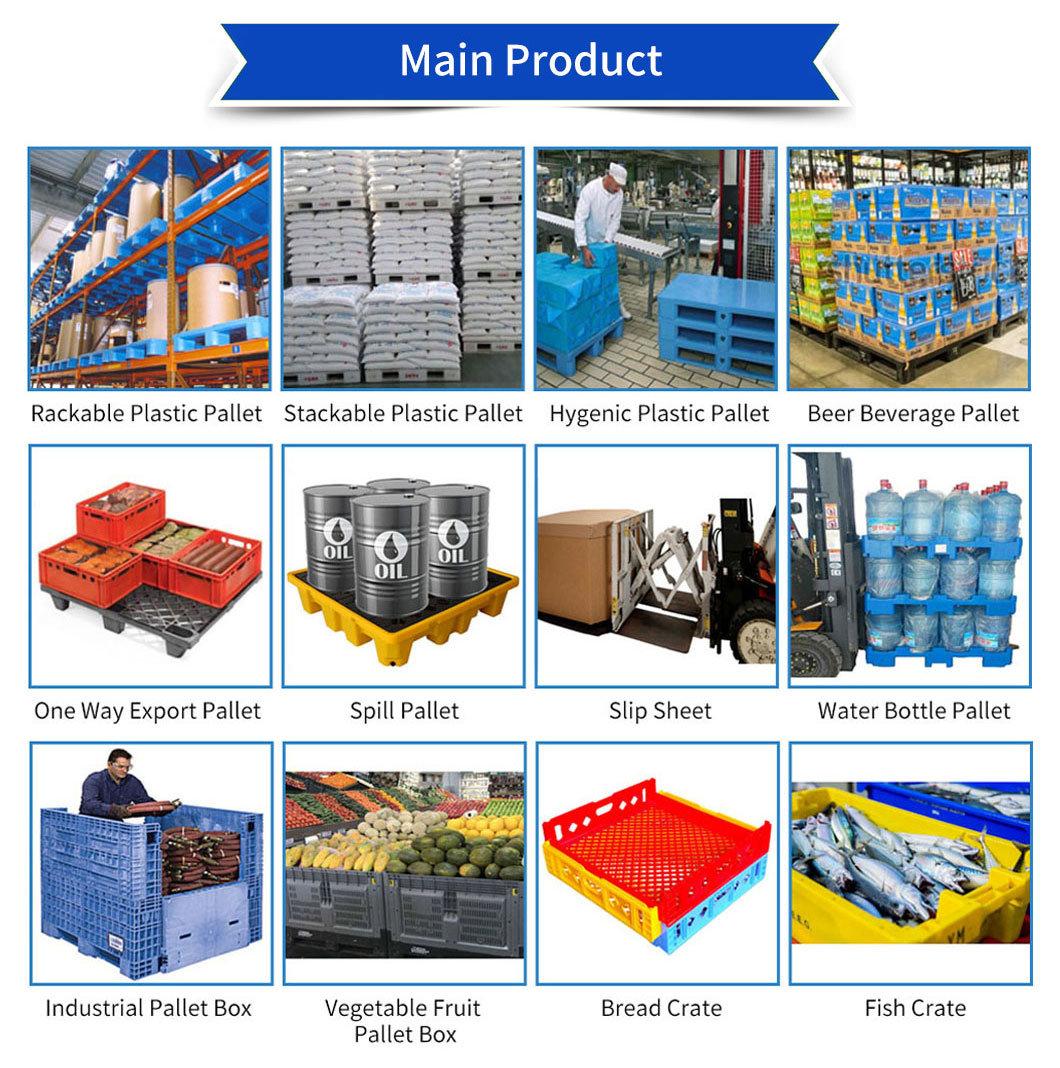 Material Handling Rectangular Rotomolding Heavy Duty Two-Way Forklift Plastic Pallet Bulk Bins