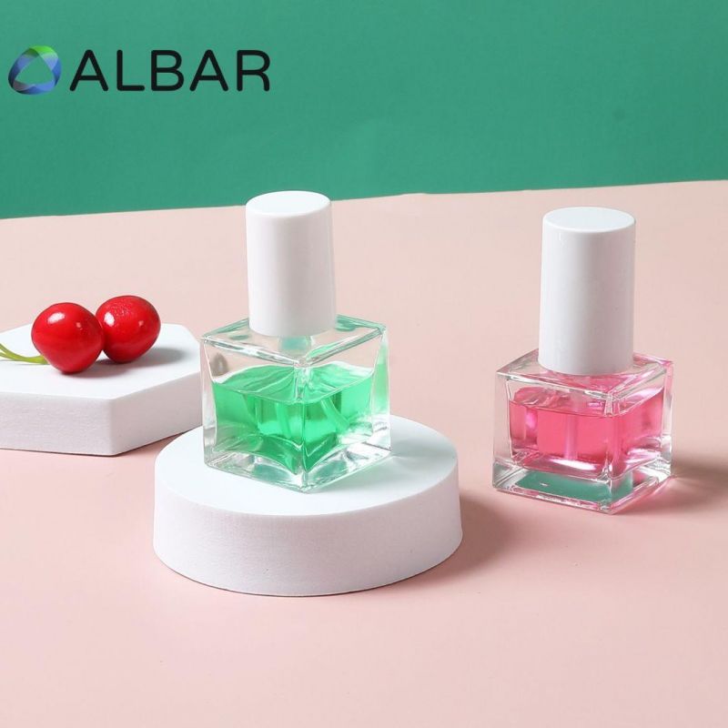 Crystal Clear or Frosted Square Glass Bottles for Serum Liquid Foundation