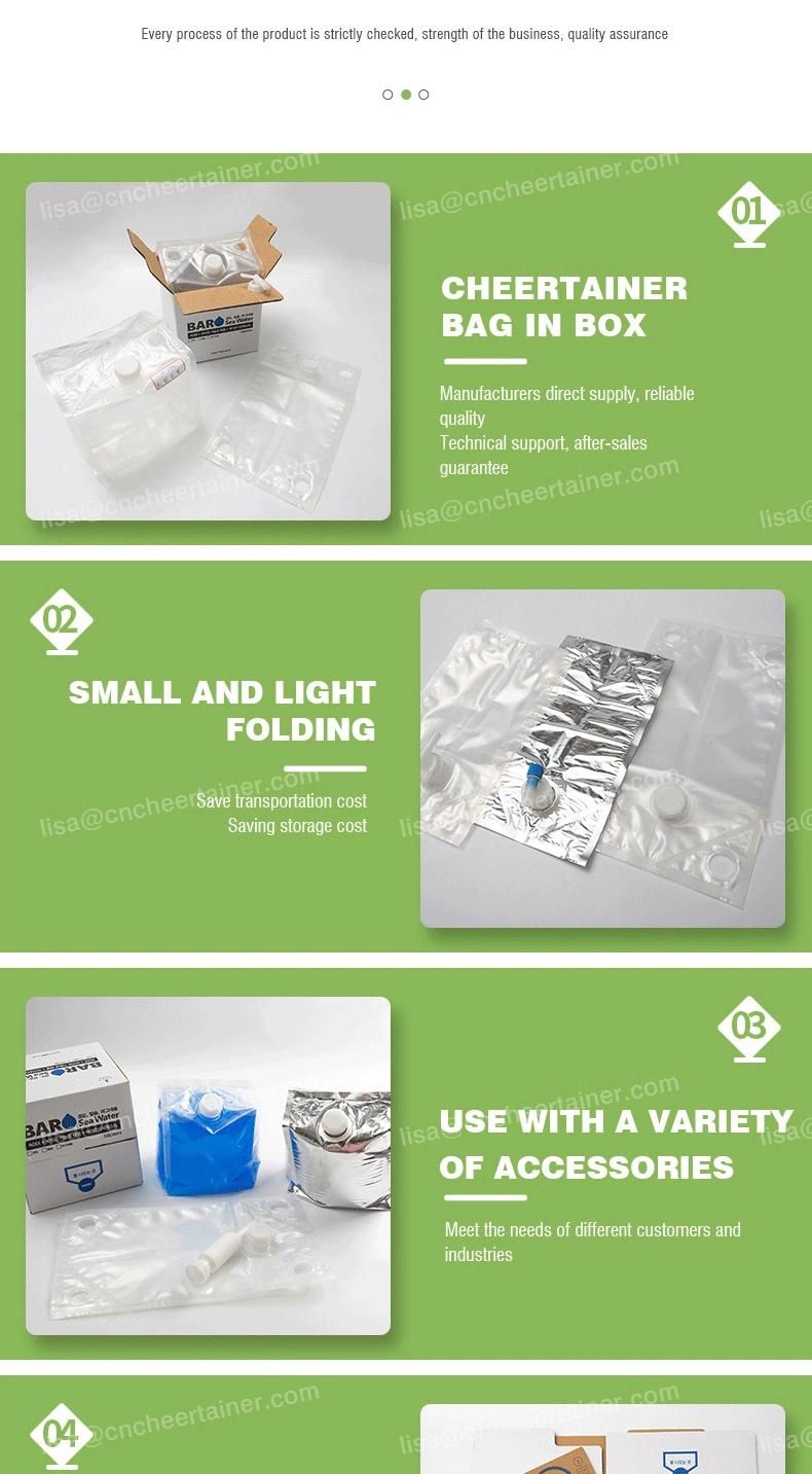 3L-50L Lightweight Large Packaging Bag in Box Cheertainer for Cream