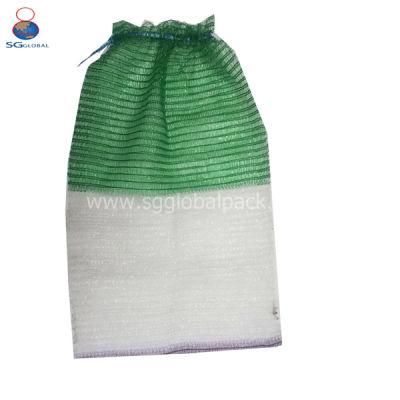 Wholesale 5kg 10kg 25kg White PE Raschel Mesh Vegetable Bag