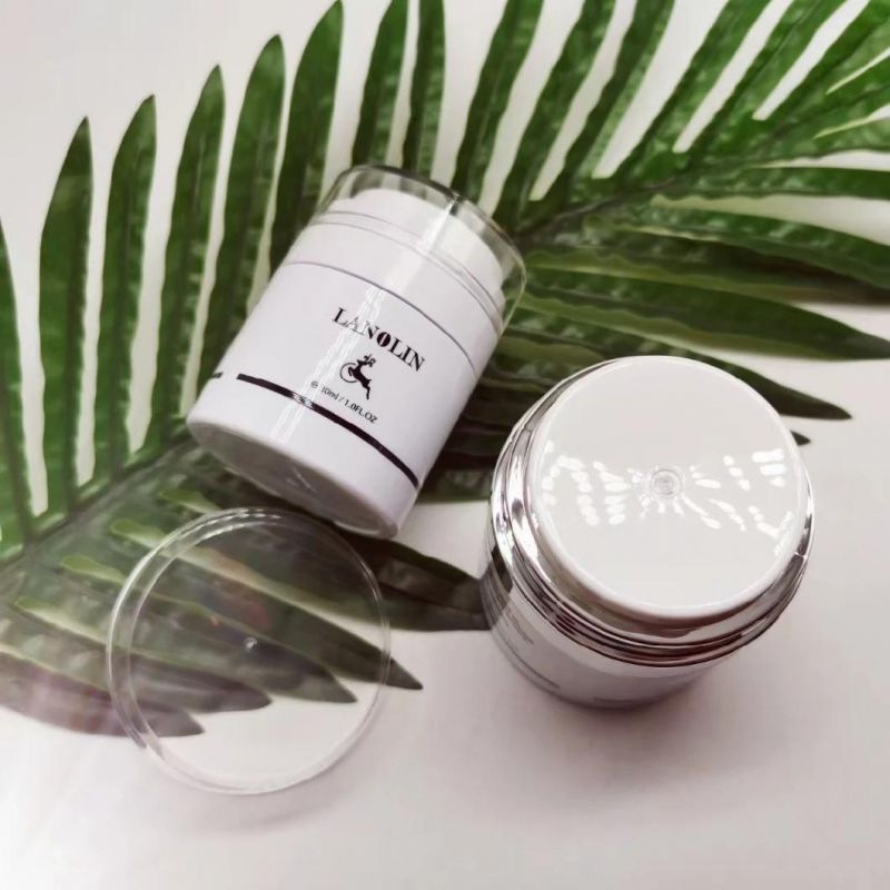 New Cosmetic 50g Plastic Airless Pump Spray Jar for Skin Care Cream