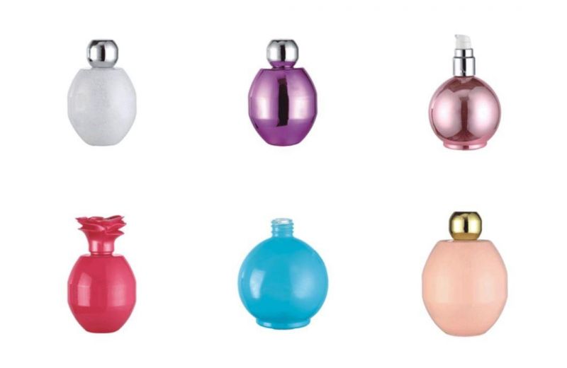 Custom Round Empty Clear Fragrance Glass Perfume Bottle 150ml Perfume Spray Glass Bottles with Cap