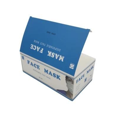 Custom Disposable Face Mask Paper Packaging Box Cardboard Gift Box for Sale