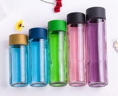 Voss Glass Water Bottle 500ml Empty Clear Glass Water Bottle for Juice Customized Logo