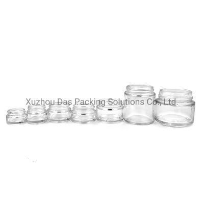 Various Sizes Gold Silver Cosmetic Cream Jar Sets 100g