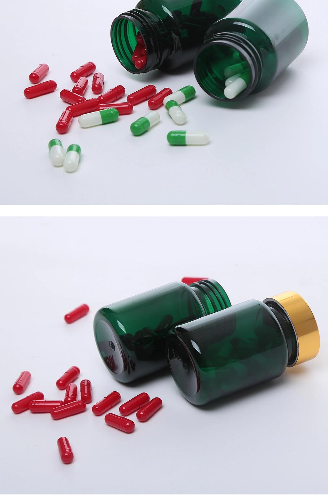80ml Green Pet Plastic Medicine Capsule Health Care Packaging Bottle