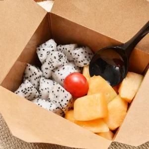 Waterproof Kraft Paper Take Away Food Box