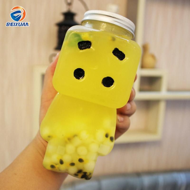 Unique Special Doll Shape Juice Water Plastic Bottles