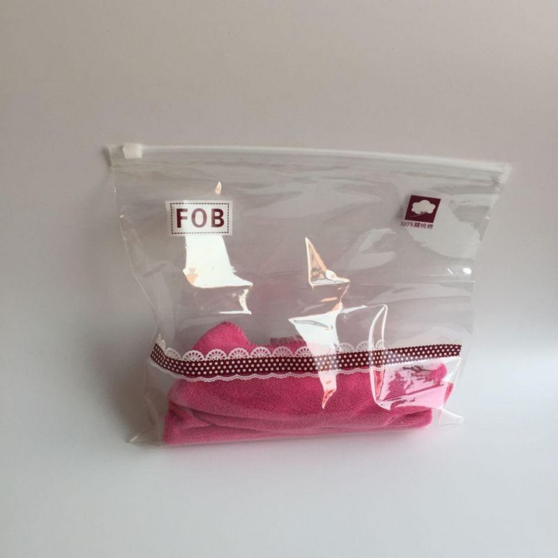 Wholesale Custom Printed LDPE Clothing Waterproof Slider Zipper Bag
