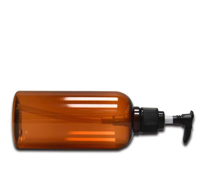 Amber 320ml Pet Lotion Bottle Hand Sanitizer Body Lotion Bottle Facial Cleanser Skin Care PCR Recycle Plastic Packaging Bottle