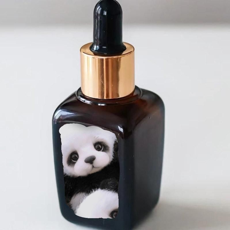 Square Amber Dropper Bottle Brown Glass Bottle Serum Bottle 30ml