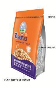 Flat Bottom Packaging with Zipper
