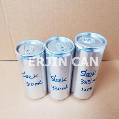 Aluminum Sleek Can 200ml 250ml 310ml for Beverage