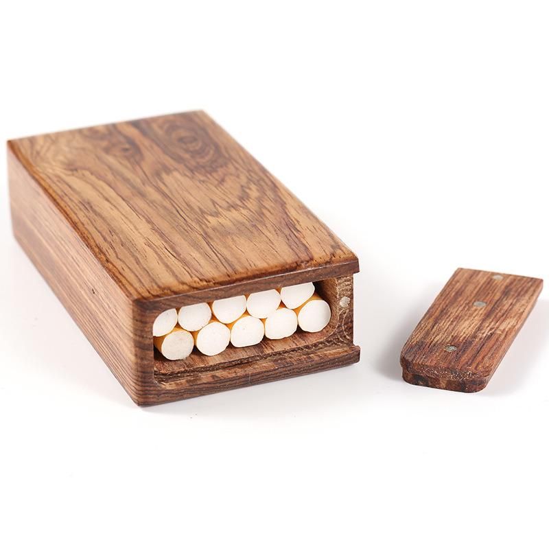 Customized Sandalwood Smoke Wooden Wood Square Storage Package Box