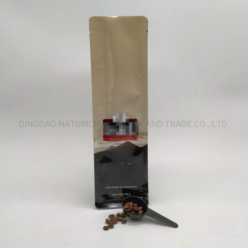 High Style 16oz/1lb Plastic Coffee Bag with Valve and Zipper