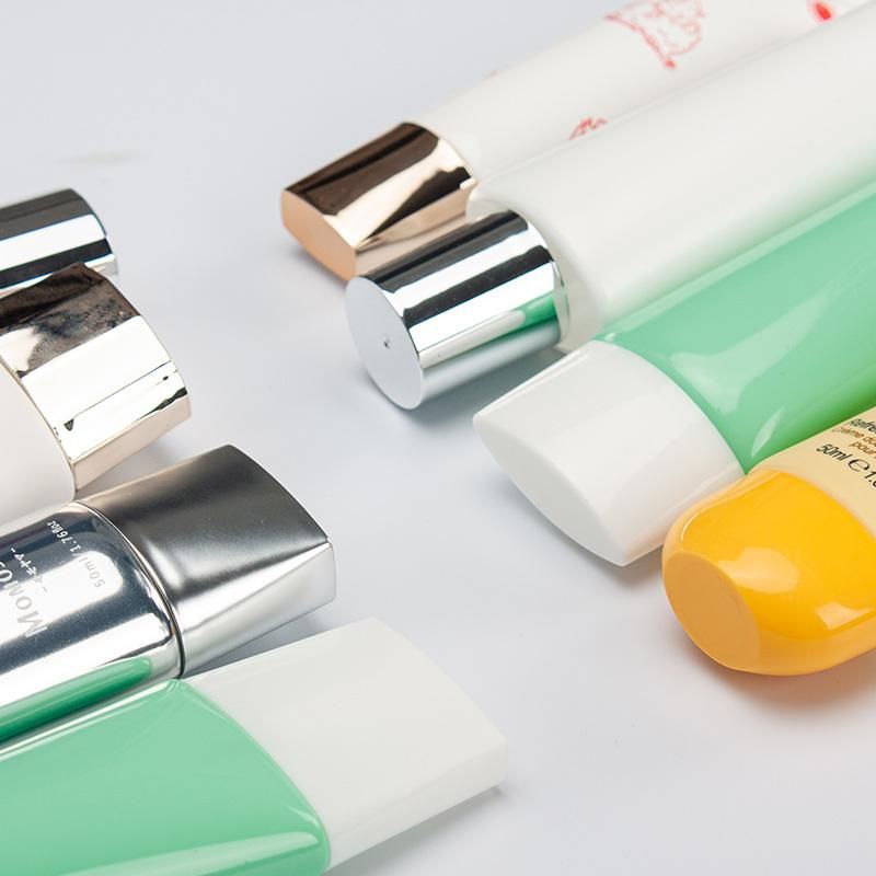 Oval Tube with Different Cap for SPF Cream Packaging From China Supplier