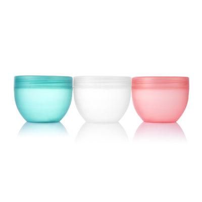 Top Sale Round Empty 10ml Cream Jar with Frosted Plastic Jar with Aluminum Lid