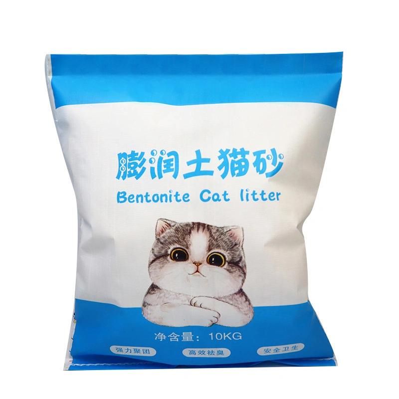 Eco-Friendly Tofu Cat Litter 5kg 10kg Plastic Polyethylene Packaging Bag with Design Printing
