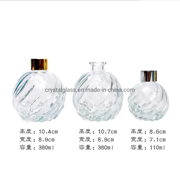 100ml Round Shape Diffuser Aroma Glass Bottle for Home Decoration