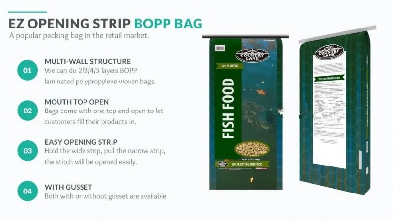 Factory Produced PP Laminated Woven Polypropylene Sack Woven PP Corn Feed Bags