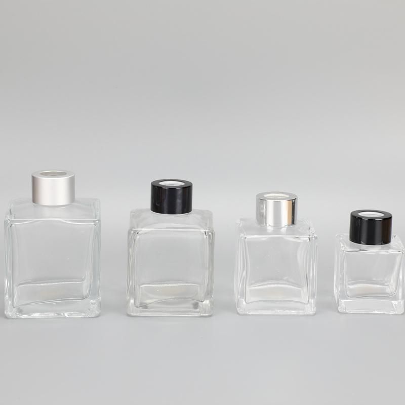 50ml Square Fragrance Bottle Transparent Diffuser Glass Bottle
