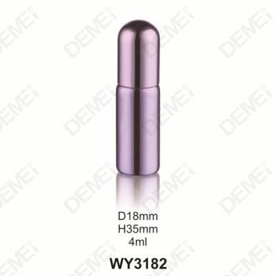 Red Color Round Shape Glass Roller Bottle with Circle Overcap 5ml 10ml 15ml