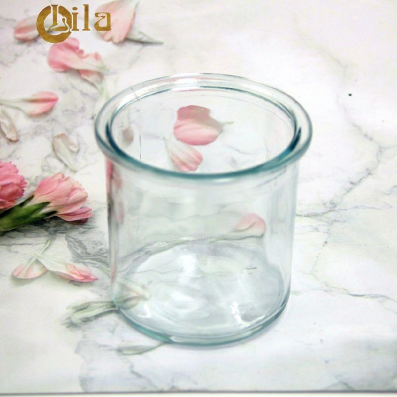 China Wholesale Hot Sale Bamboo Wood Cap 300ml Glass Candle Jar in Dubai