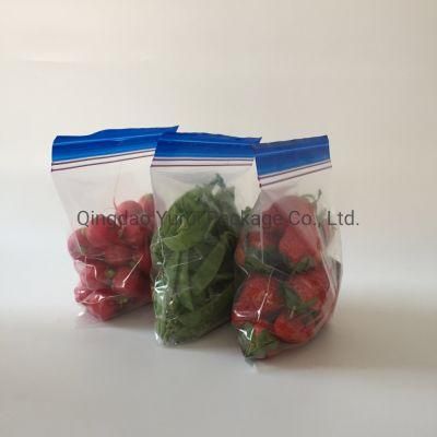 Transparent LDPE Freezer Reclosable Double Gallon Zipper Bag