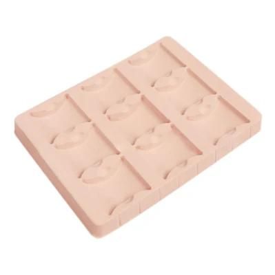 Custom Luxurious Cosmetics Flocking Tray for Flocking Plastic Cosmetics Tray