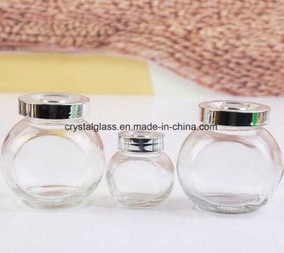 45ml 100ml 180ml 380ml 480ml Flat Drum Spice Sugar Glass Jar Container