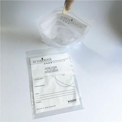 Customized Thicker Lab Hospital Plastic Transport Medical Biohazard Bags LDPE 3/4 Layers Kangaroo Specimen Ziplock Bag