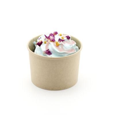 100% Food Grade Paper PE Lined Inside Outside Bowl for Sorbets Ice Cream