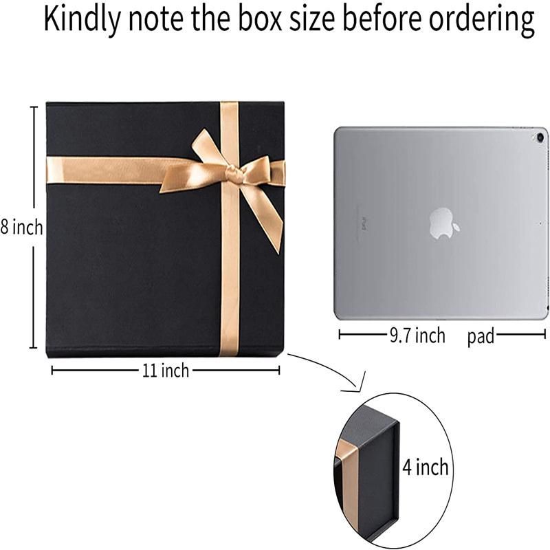 Luxury Large Gift Box with Lid Black Wedding Gift Boxes with Magnetic Lid