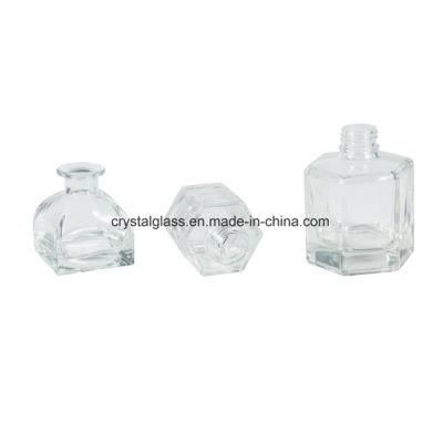 Cuboid Shape Essential Oil Glass Perfume Bottle
