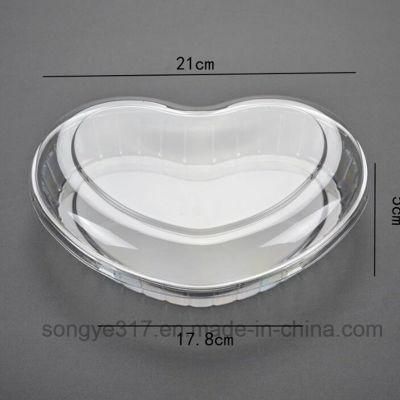 Pet Clear Heart Shape Fruit &amp; Vegetable Plastic Box