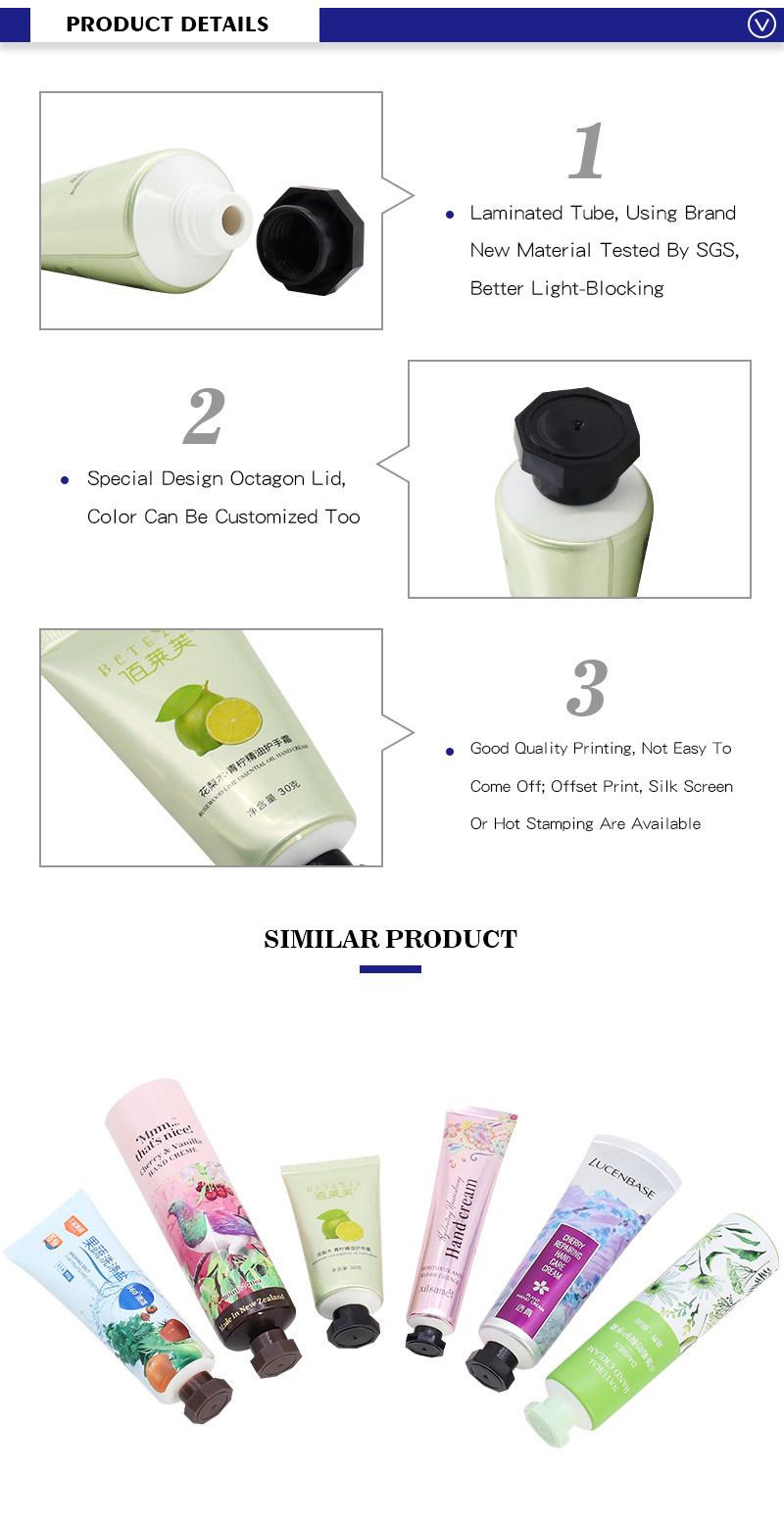 Cosmetic Tube Packaging Squeeze Laminated 30g Hand Lotion Containers