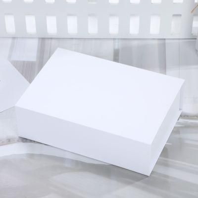 Foldable Magnetic Drop Front Shoe Box Matt Black Gift Box Custom Logo Color Heel Stoppers Women&prime;s Shoes Dresses Wig Hair Package