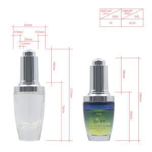 20ml/30ml Serum/Essence Oil/Dropper Electroplating Glass Bottle