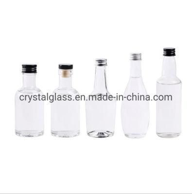 Empty Small Wine Glass Bottles Liquor Spirits Glass Wine Bottle 50ml 100ml 200ml