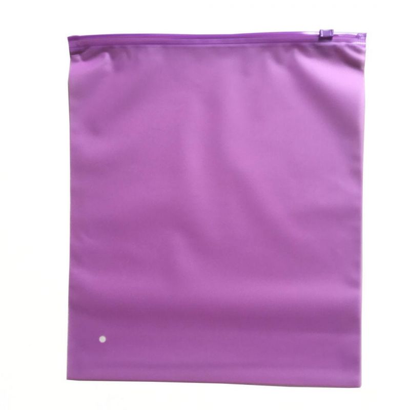 Manufacturer CPE Matt Poly Bags with Zipper for Clothing Zip Lock Bag Packaging Bag