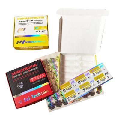 Custom Printing 2ml X 10 Bottles 10iu Vial H G H Packaging Boxes for Peptides