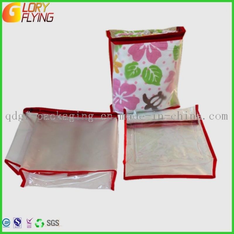 Non-Woven PVC Bag Plastic Packaging Bag with Zipper for Towel Packaging
