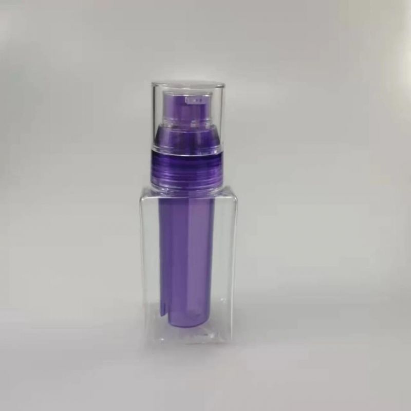 Custom Square Double Tube Bottle Mixed Emulsion Double Pump Core Pressing Essence Bottle